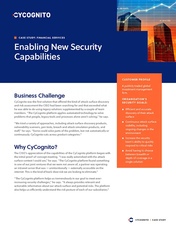 Enabling New Security Capabilities