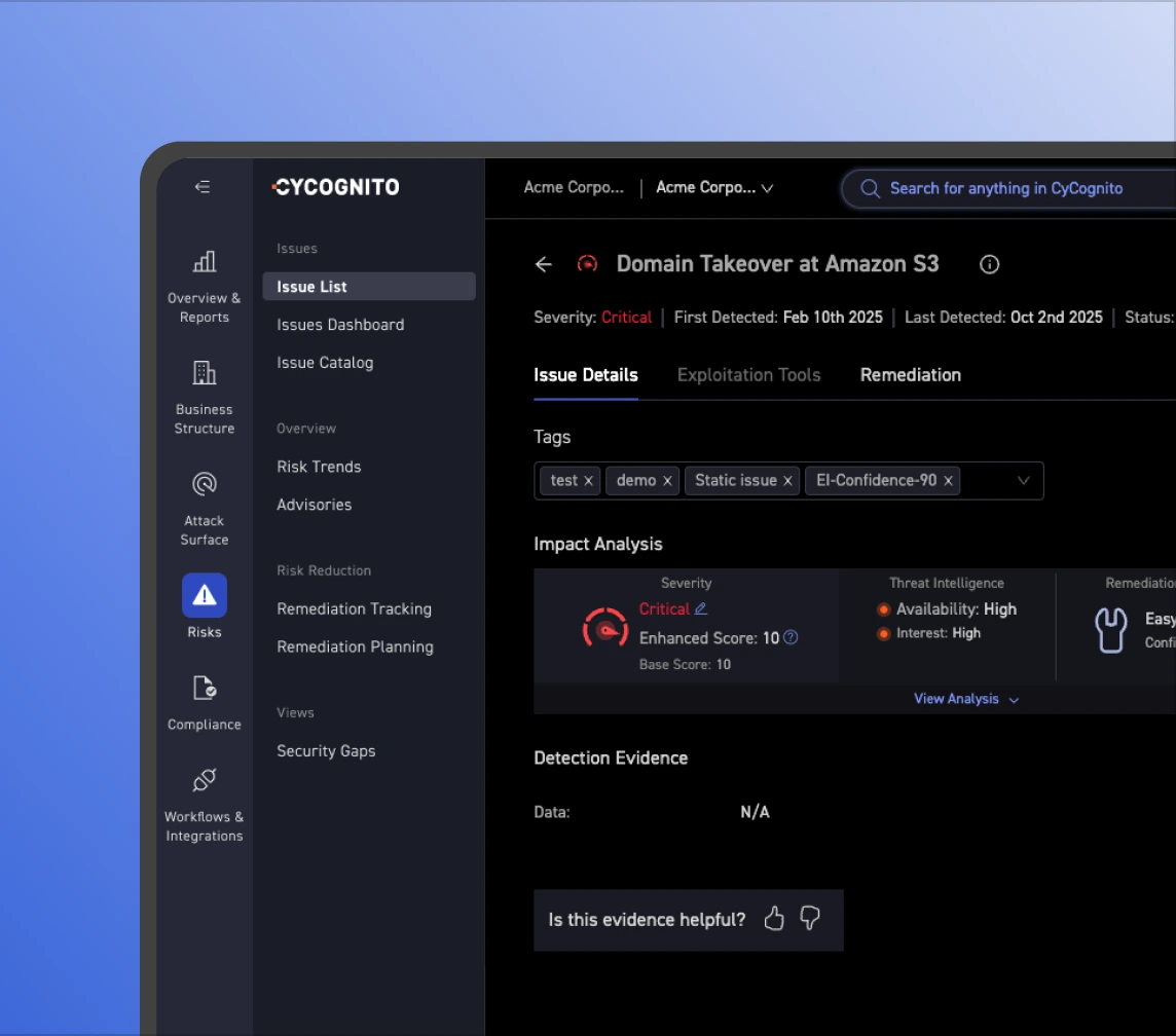 Validate External Cloud Threats