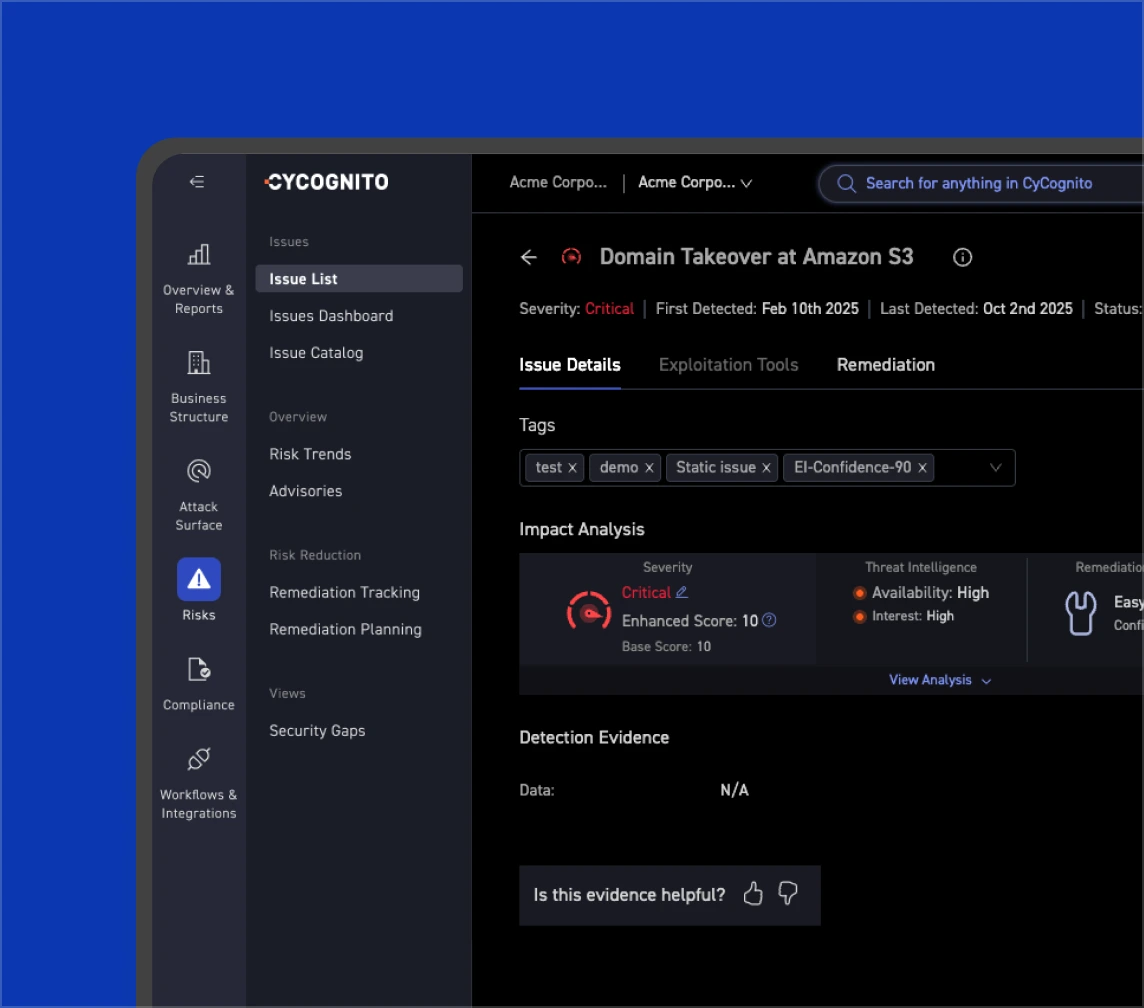 Validate External Cloud Threats