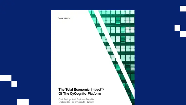 The Total Economic Impact™ of The CyCognito Platform
