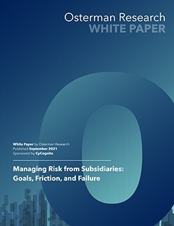 Managing Risk from Subsidiaries: Goals, Friction, and Failure