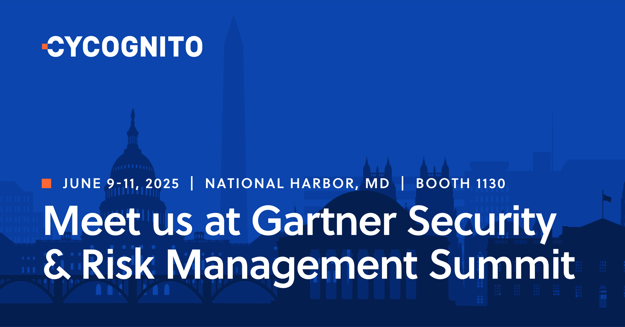 Meet us at Gartner Security & Risk Management Summit 2025 CyCognito