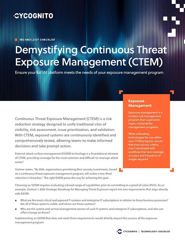 Demystifying Continuous Threat Exposure Management (CTEM)