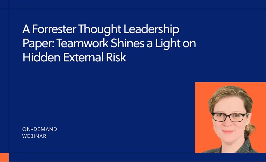 A Forrester Thought Leadership Paper: Teamwork Shines a Light on Hidden External Risk